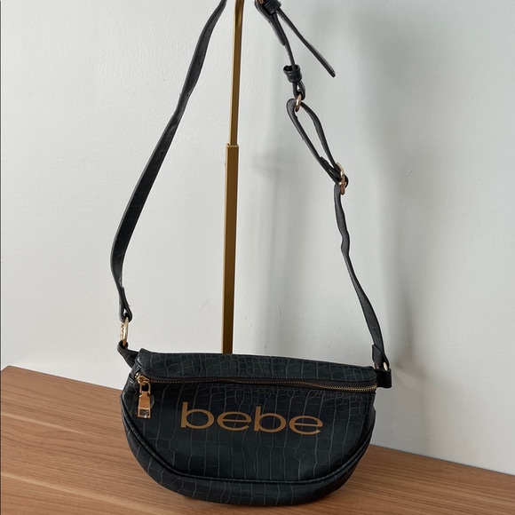 Bebe Josephine Croc Belt Sling Bag - Picture 1 of 7